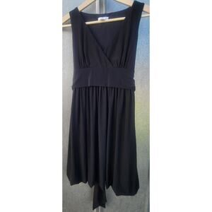 Ann Taylor LOFT Sleeveless Knee-Length Black Dress Size 2P